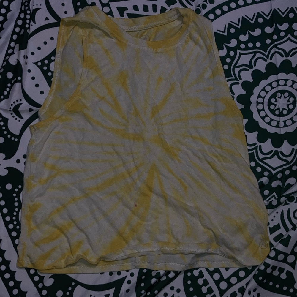 🌸Girls xs tie dye tank sage